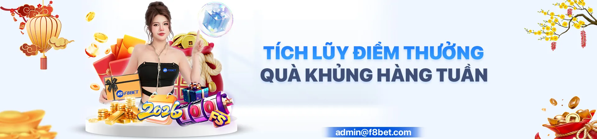 f8bet tích luỹ điểm thưởng quà tặng hàng tuần